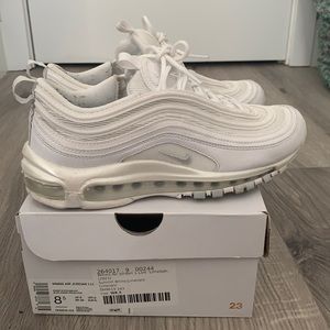 Nike air max 97s. Lightly worn (don’t really fit me so probably worn 3 times).
